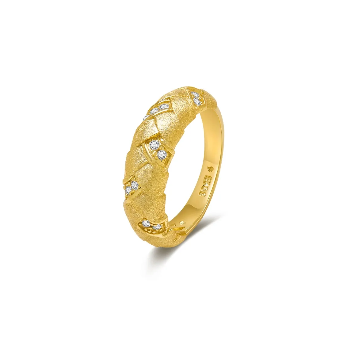 MITHAOL KUSC S925 Silver With 18K Gold Plating Rings Women's