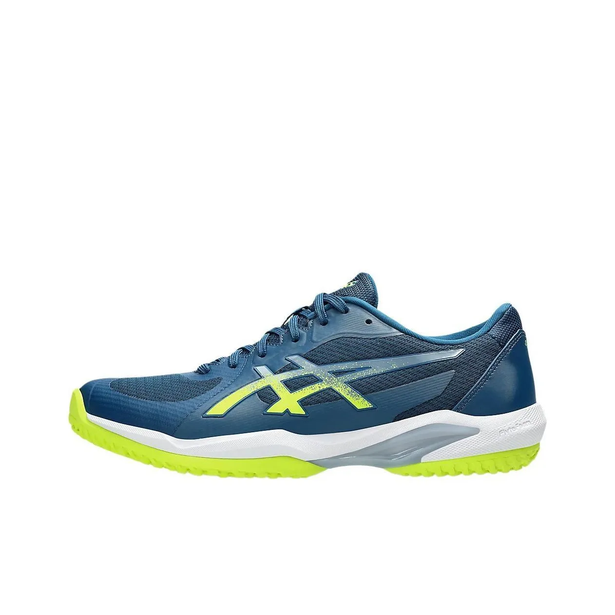 Asics SOLUTION SWIFT FF 2 Low Top Tennis Shoes Men's Blue Yellow