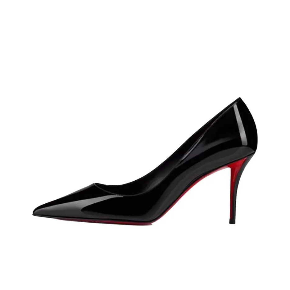 Christian Louboutin Miss Z 80mm Pump Black Patent Calf Leather Women's