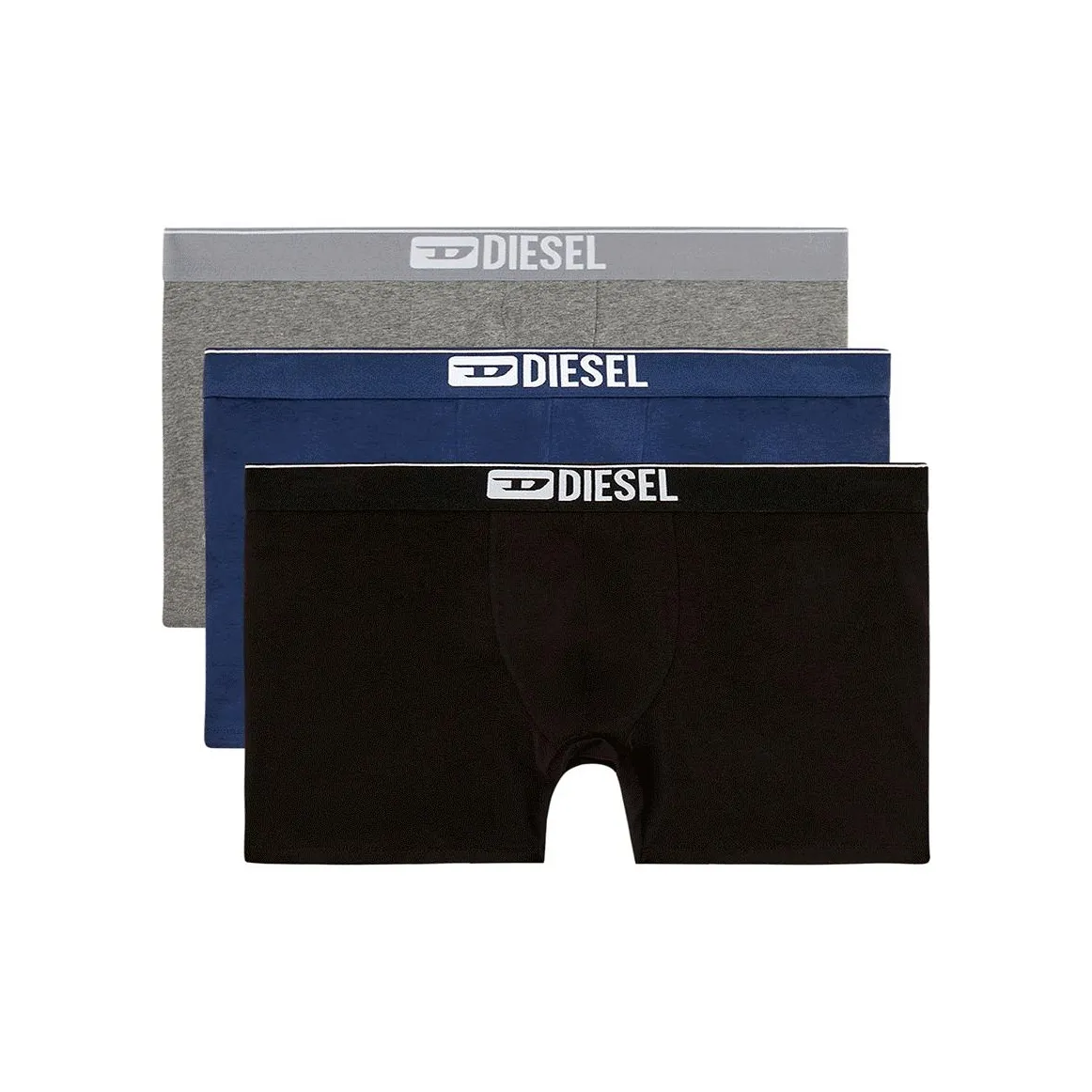 DIESEL Logo waistband Boxer Briefs Pack Of Three
