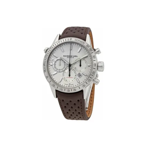 Raymond Weil Автоматический Механический Движение Мужские Часы 43 мм Серебряный