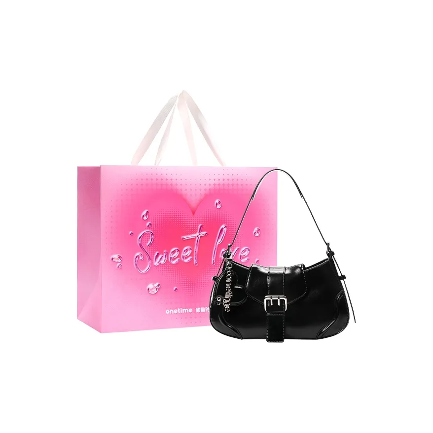 ONE TIME Сумка через плечо из синтетической кожи женская черная