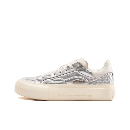 MATNUT Кроссовки для скейтбординга Low Top Серебристые Унисекс
