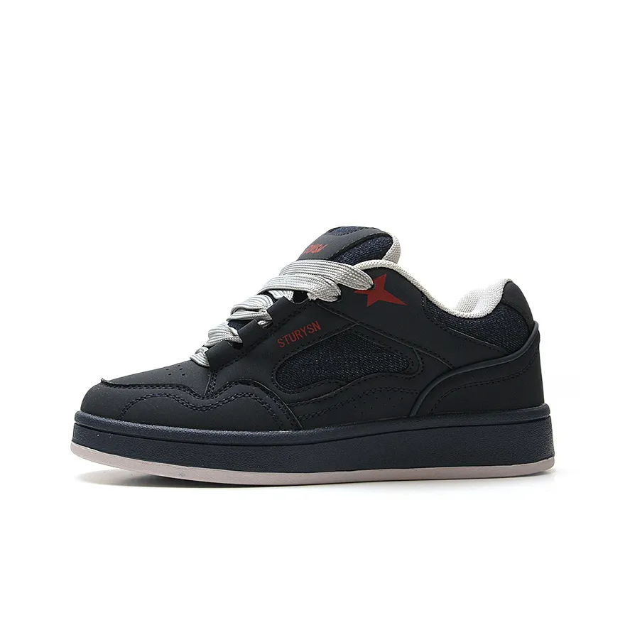 STUR YSN Wear resistant And Lightweight Low Top Skateboard Shoes Unisex Denim Blue