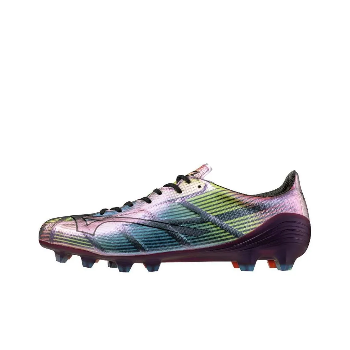 Mizuno Alpha 2 Anti Slip Wear Resistant Soccer Shoes Unisex Purple