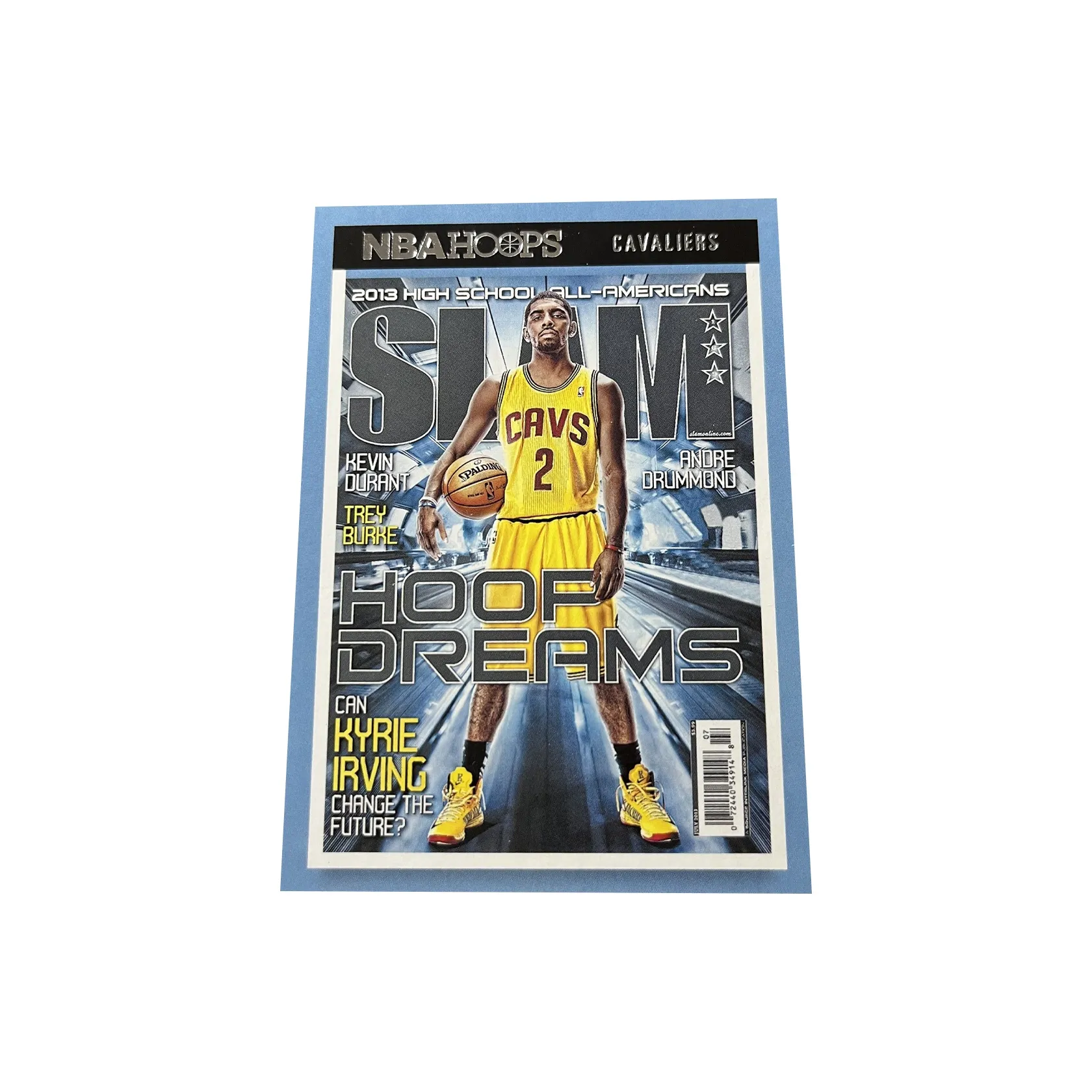 PANINI Cavaliers Kyrie Irving Eurostar Magazine Cover Basketball Dream Star Card Rare Card Sports Cards 1 Piece