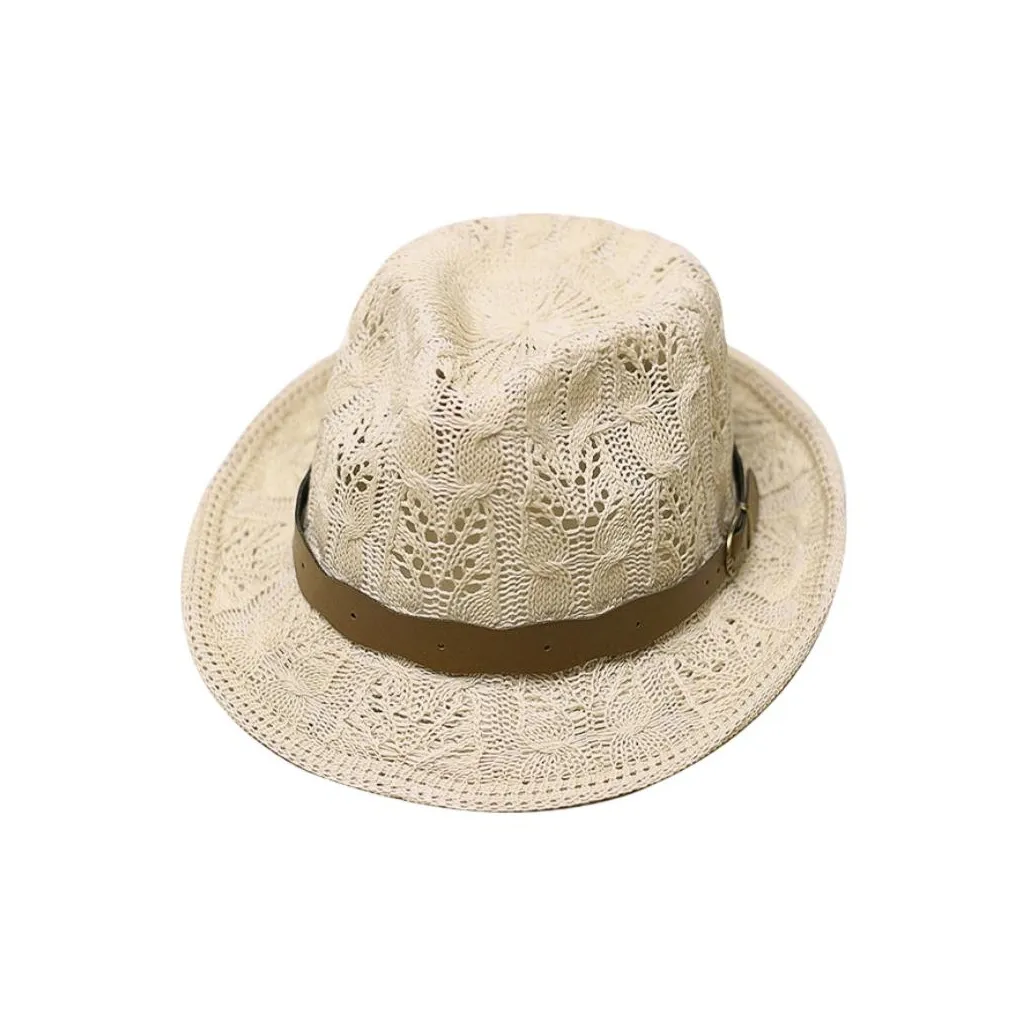 Ai Jiawei Straw Woven Top Hats Unisex