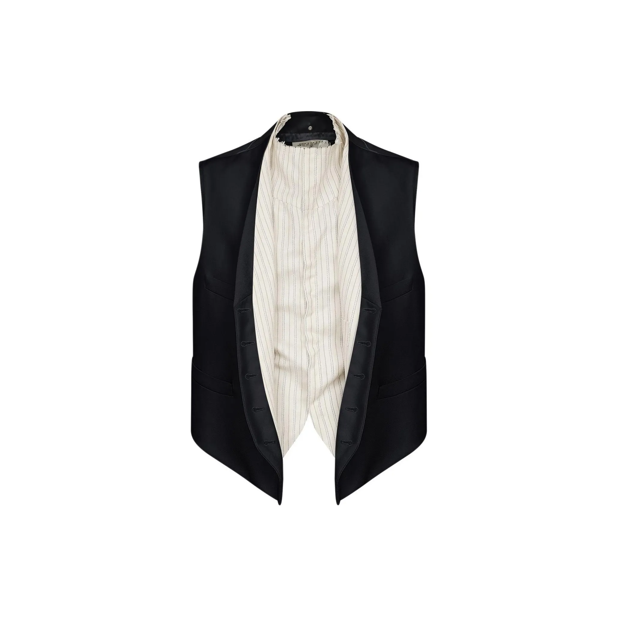Maison Margiela Striped panel Waistcoat
