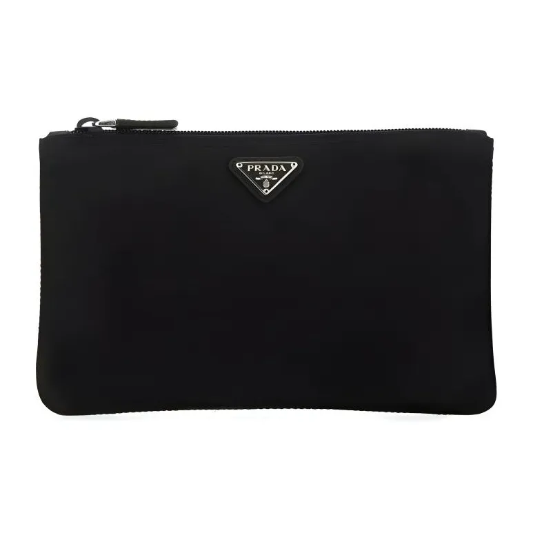 PRADA Canvas Bag, Makeup Bag, Toiletry Bag Women's Black