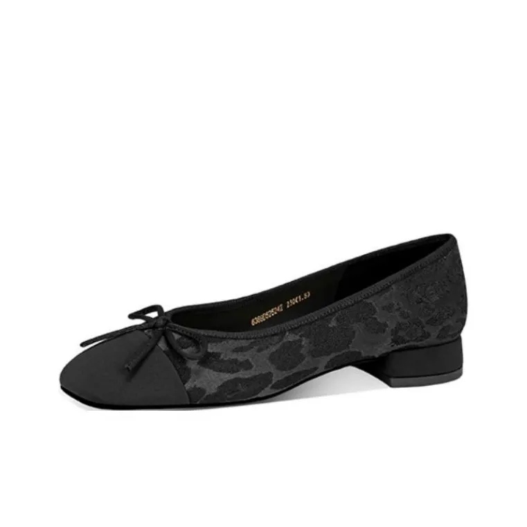 JESSICA SOPHIA Low Heel Bucket Shoes Casual Single Shoes 2cm Women's