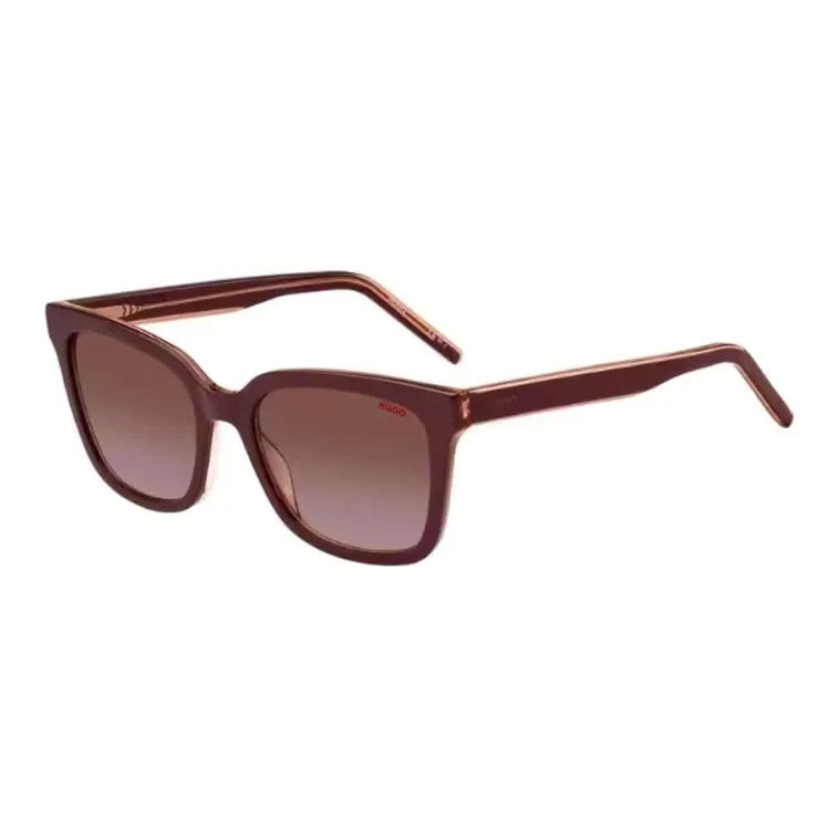 HUGO BOSS Acetate Square Sunglasses Women's Red