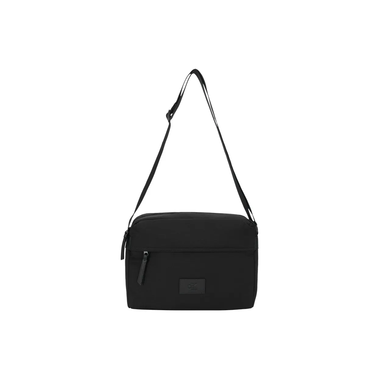 CALVIN KLEIN SS25 Ткань Сумка через плечо Мужская Космический Черный