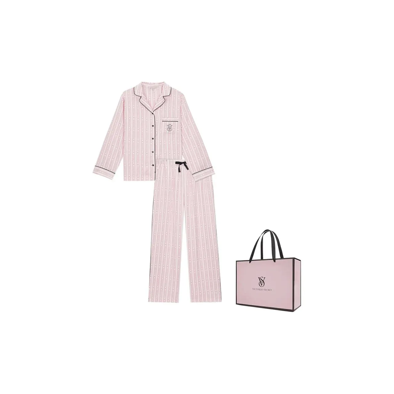 Victoria's Secret Pajama Set Women's Light Pink