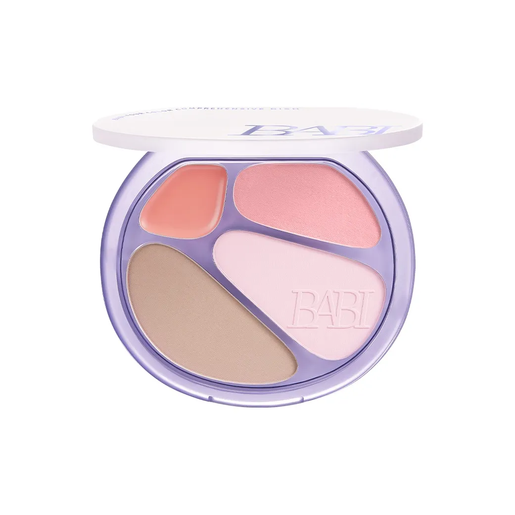 BABI 4 цвета Контуринг Палетка с кистью для хайлайтера и контуринга In One Общая Палетка