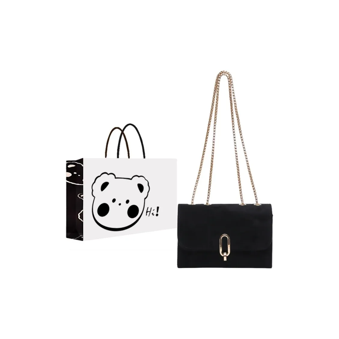 NX DOUGHNUT Suede Shoulder Bag Women's Black/Gray/Brown/Coffee