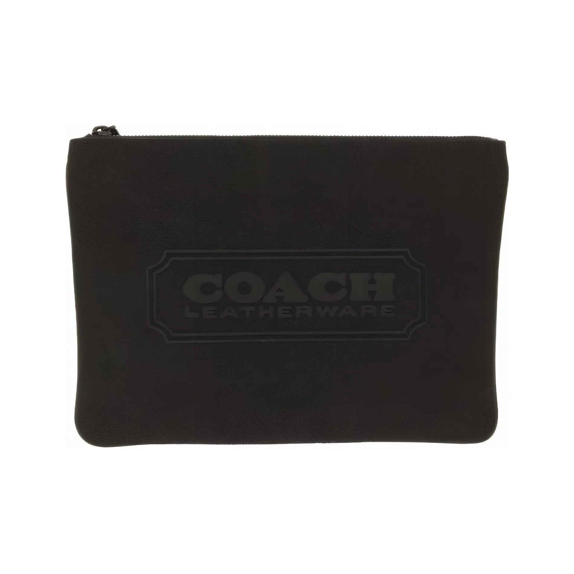 COACH Tech Wallet Кожаный Клатч Кошелек для монет Большой Мужской Черный