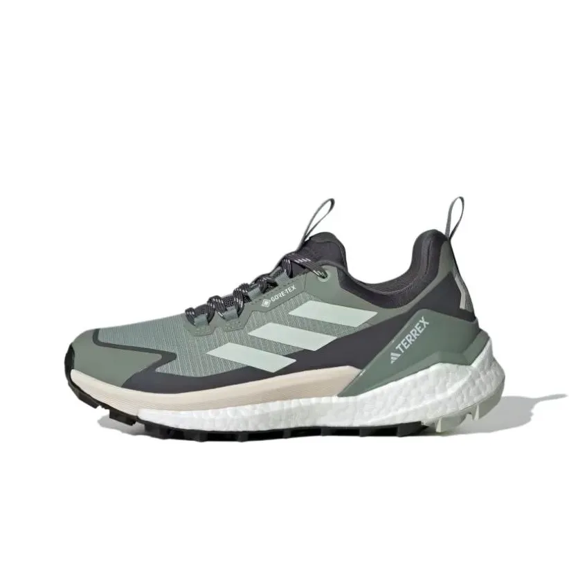 adidas Terrex FREE HIKER 2,0 Альпинистские и туристические ботинки Низкий верх Серебристо-зеленый/Льняной зеленый/Серый Six Женские