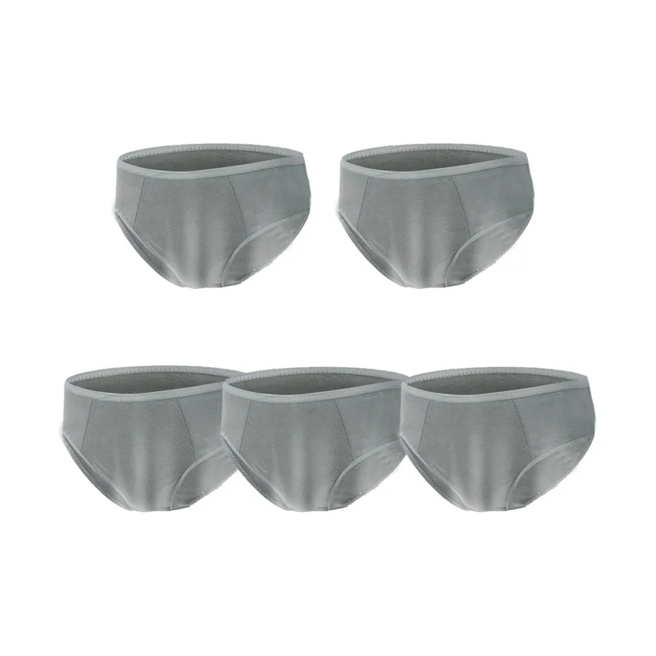 BEIANSHI Одноразовое белье Мужское 5 пар Серый
