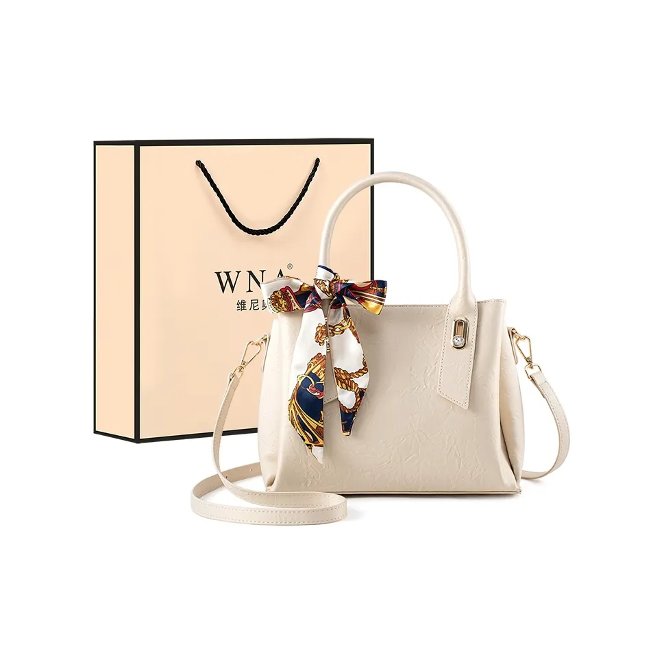 Vigno Synthetic Leather Handbag Regular Women's Apricot