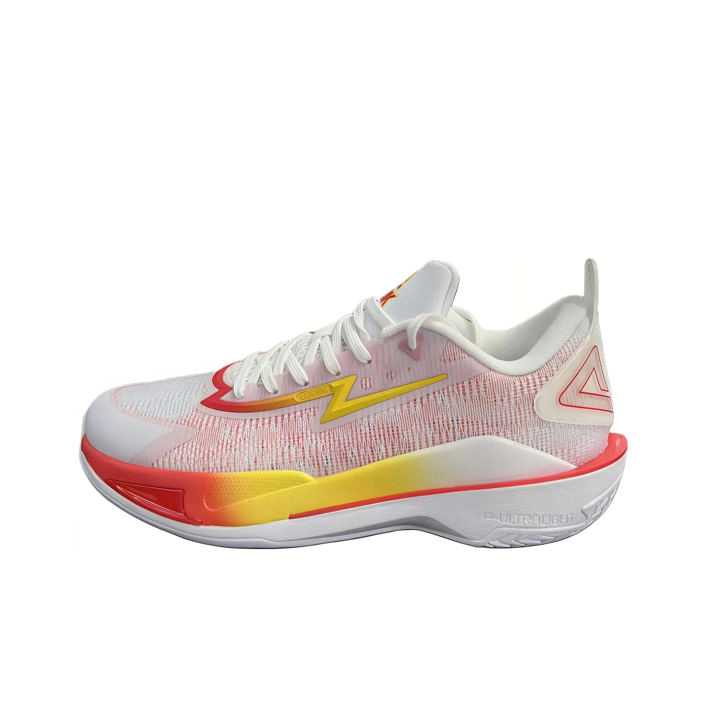 PEAK Lightning 11 Противоскользящие Низкие Баскетбольные Кроссовки Мужские Белый Красный