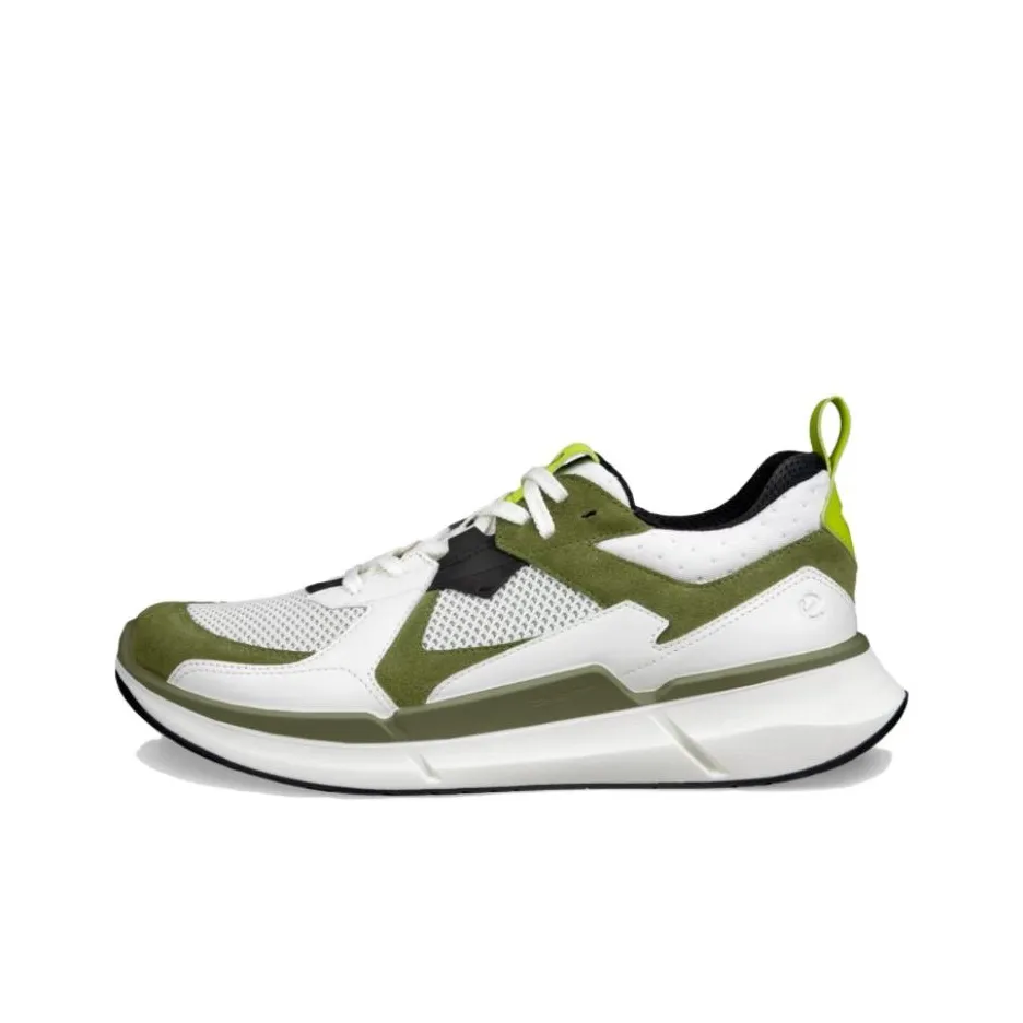 Ecco Biom 2.2 Low Top Casual Shoes Men's White Green