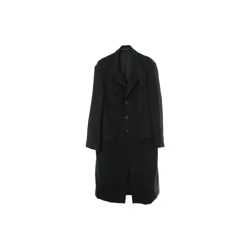 Yohji Yamamoto Pour Homme Черное Мужское Пальто