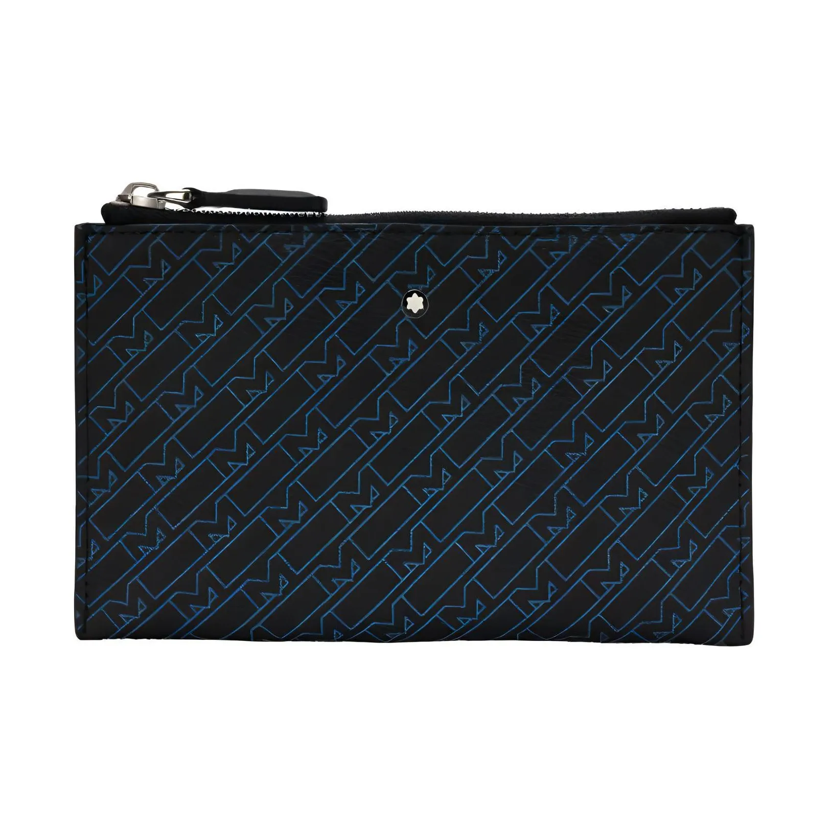 MONTBLANC M_Gram 4810 Гладкая отделка Полная крупнозернистая текстура Коровья кожа Мужской клатч Черный Синий