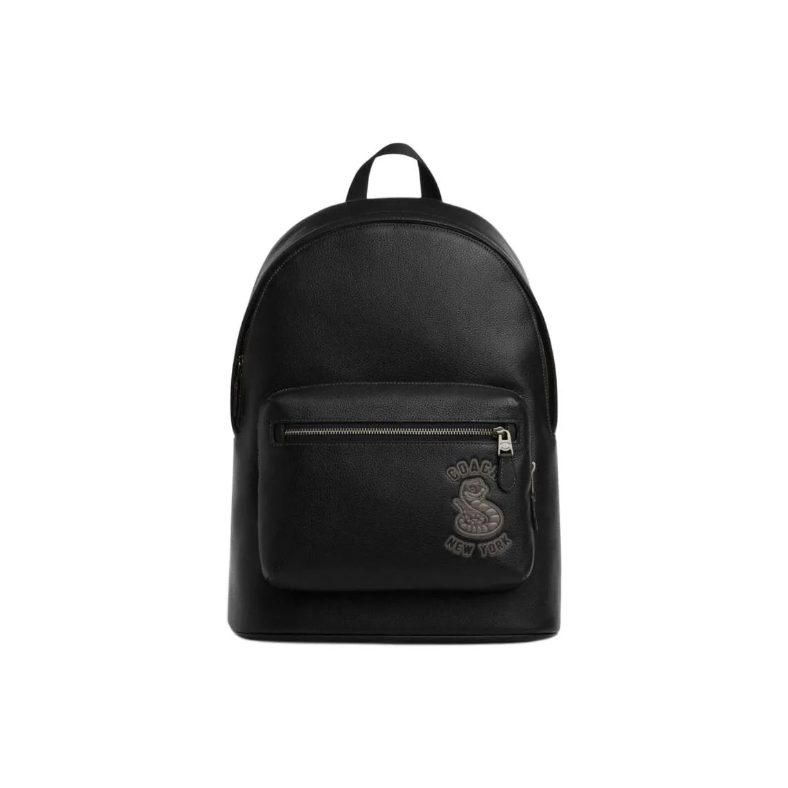 COACH West Cow Leather Backpack Large Size Men's Black