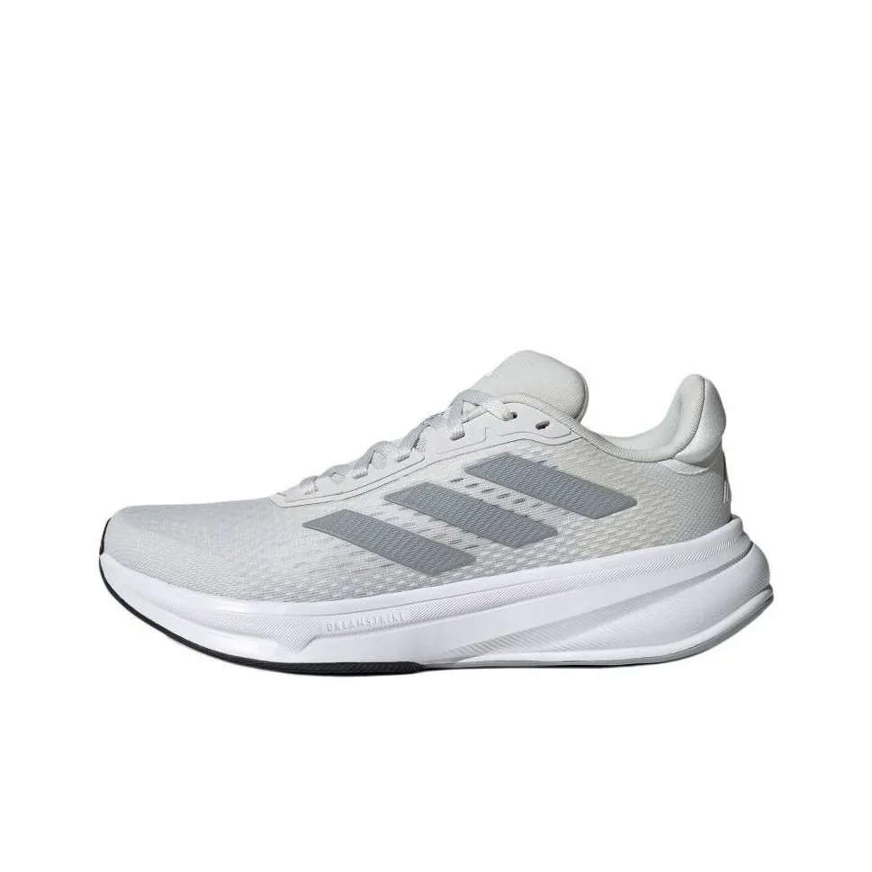 Adidas Response Runner Slip-resistant Abrasion-resistant Low-top Беговые кроссовки Женские Свет Серебряный