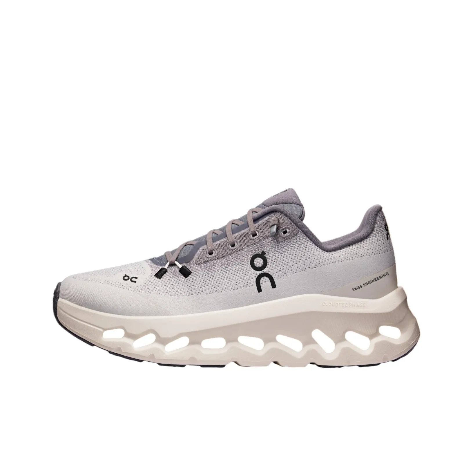 On CLOUDTILT Дышащий Низкий Топ Повседневный Городской Коммутирование Беговые кроссовки Женские Серый Белый