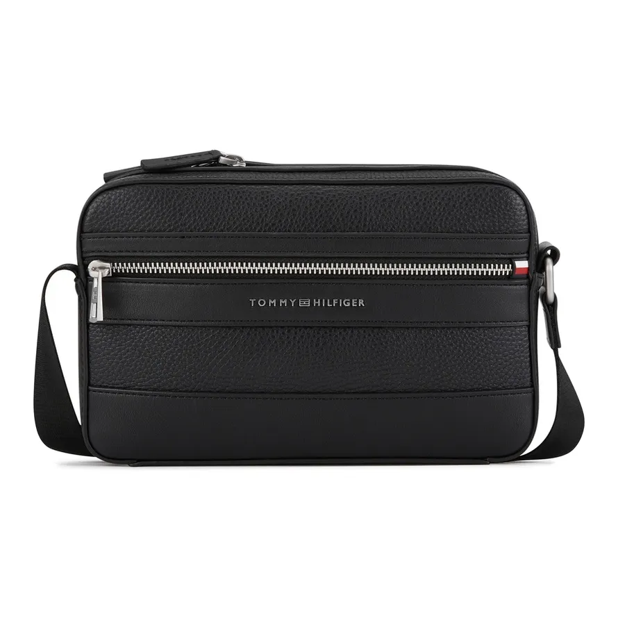 Tommy Hilfiger Искусственная кожа Сумка через плечо Средняя Мужская Черная