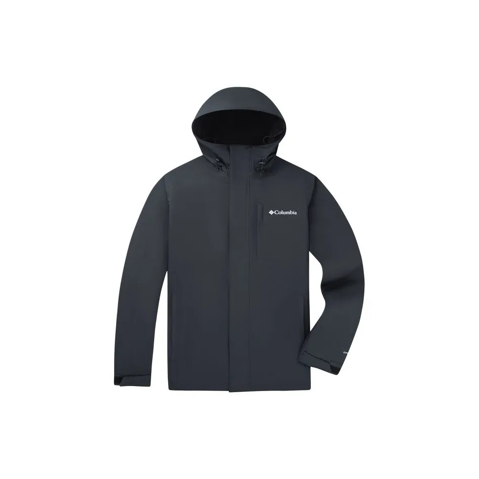 Columbia CABOT TRAIL Water Resistant Windproof Breathable Wear Resistant Lightweight Windbreaker Jacket Unisex Black
