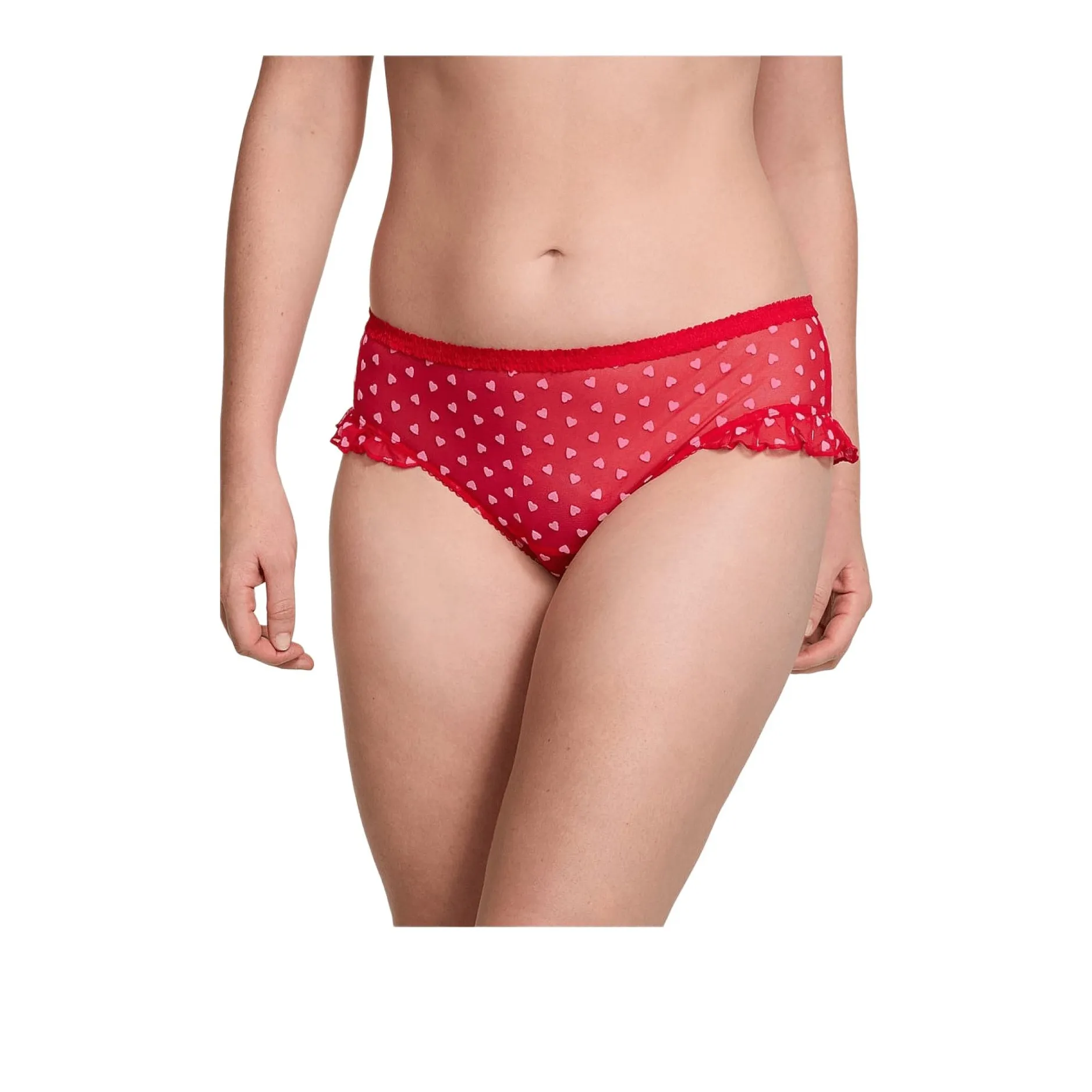 Victoria's Secret Valentine's Day Collection 1 упаковка красные женские трусы-бикини