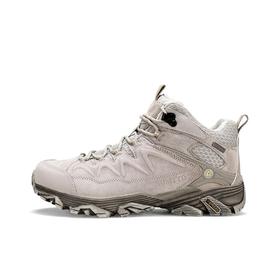 HUMTTO Амортизаторы Shock Resistant Abrasion Resistant Высокий Топ Альпинистская Обувь Мужская Цвет песчаной бури Желтый