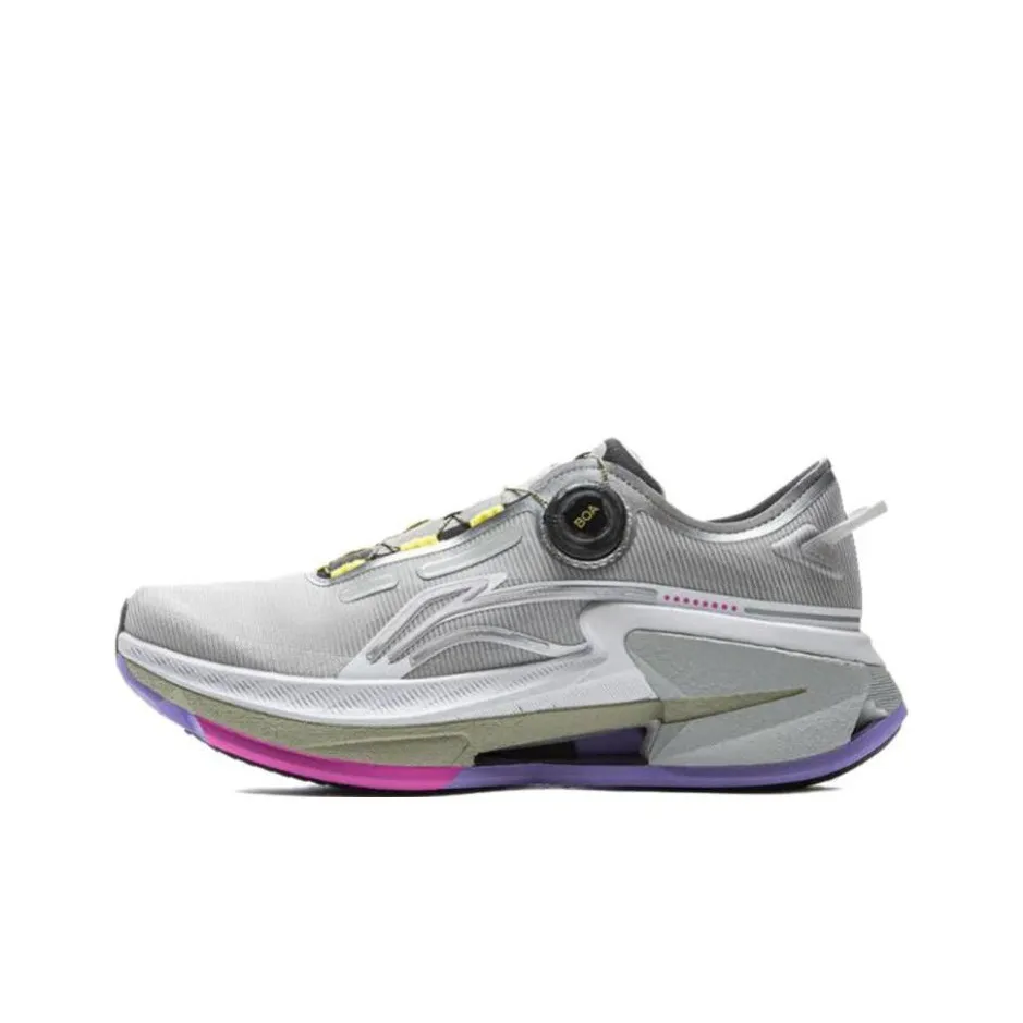 LINING Liuliu 8 PRO Амортизирующие беговые кроссовки Устойчивые к истиранию Низкий топ Мужские Серые