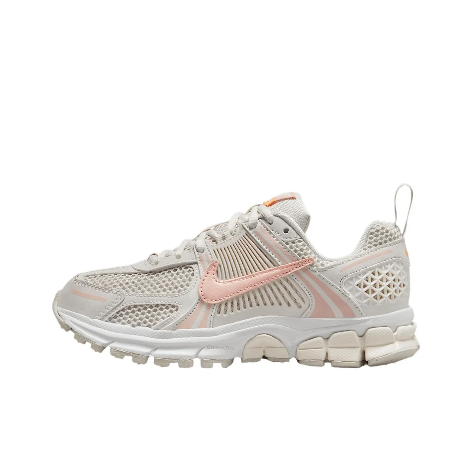 Nike Air Zoom Vomero 5 Slip-Resistant Shock Absorbers Низкий Топ Детская Беговая Обувь Бежевого Цвета