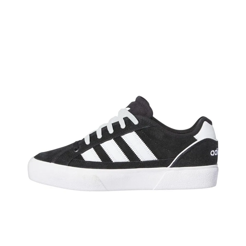 Adidas Originals COURT TNS PREMIERE Anti-Slip Wear-Resistant Low-Top Skateboard Shoes Unisex Black White