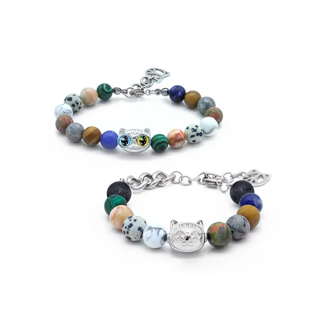 PEACE CAT Браслеты из титанового стального сплава Унисекс