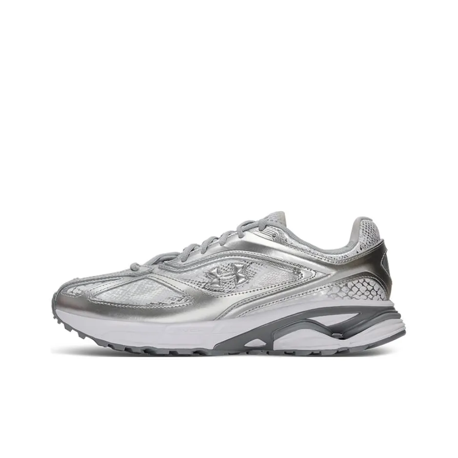 Under Armour Apparition Anti Slip Wear Resistant Low Top Casual Shoes Unisex Silver