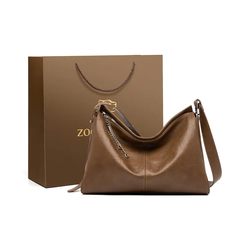 ZOOLER Сумка через плечо из коровьей кожи стандартная женская коричневый черный кофейный