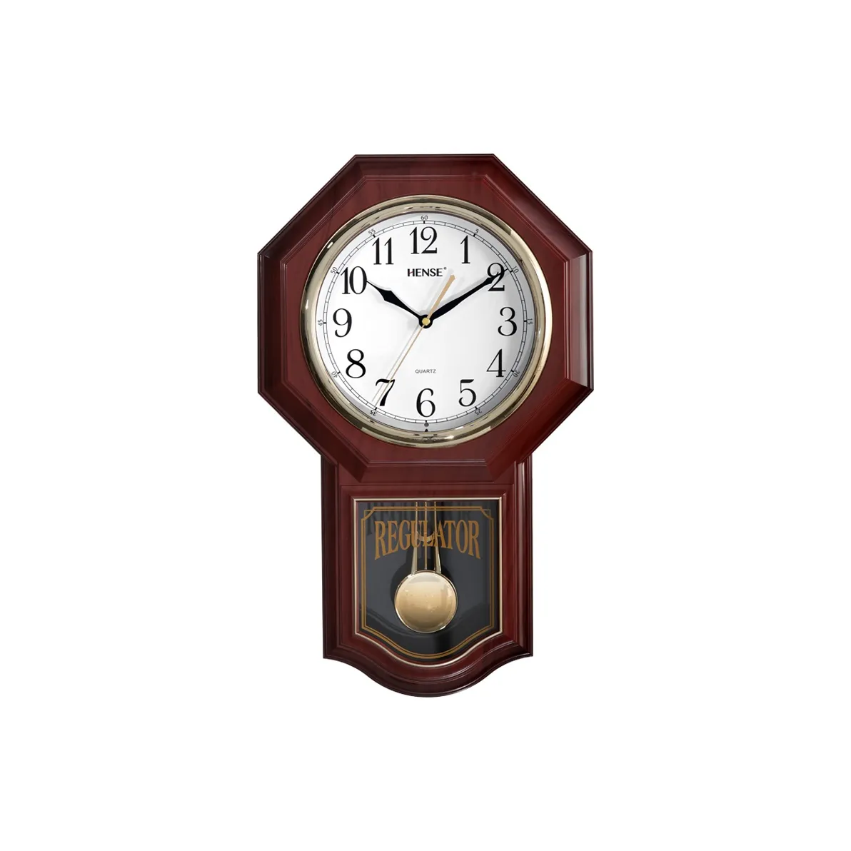 HENSE Кварцевый механизм ABS Стена Часы Унисекс Белый циферблат HP6119