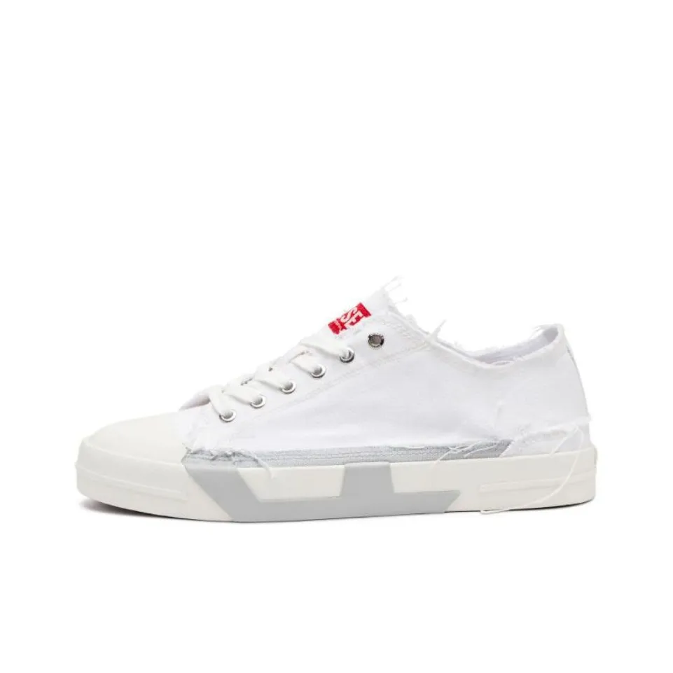 DIESEL Frayed Detailed Lace Up Sneakers Women's