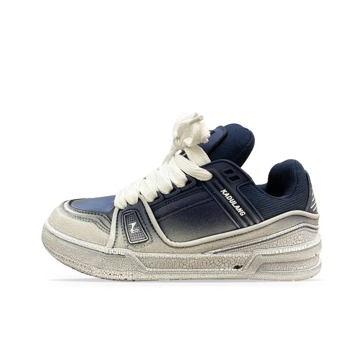 XLAIII Устойчивый к истиранию Легкий And Дышащий Низкие Кроссовки для скейтбординга Унисекс Градиент Синий