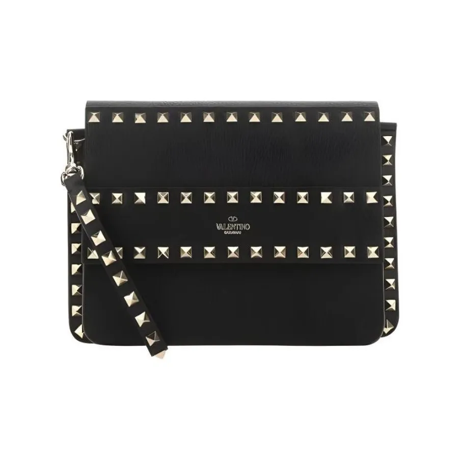 Valentino Cow Leather Shoulder Bag, Crossbody Bag Women's Black