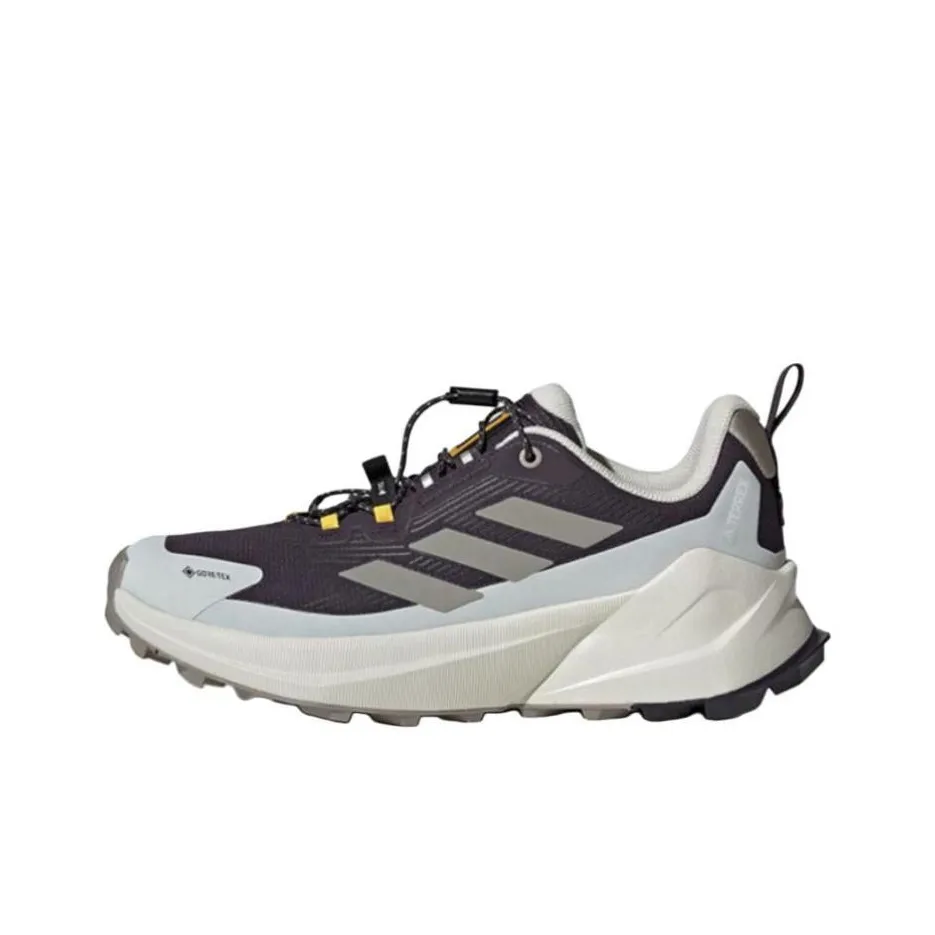 Adidas Terre Slip Резистентный к истиранию Низкий топ Повседневные беговые кроссовки Женские Серый Фиолетовый