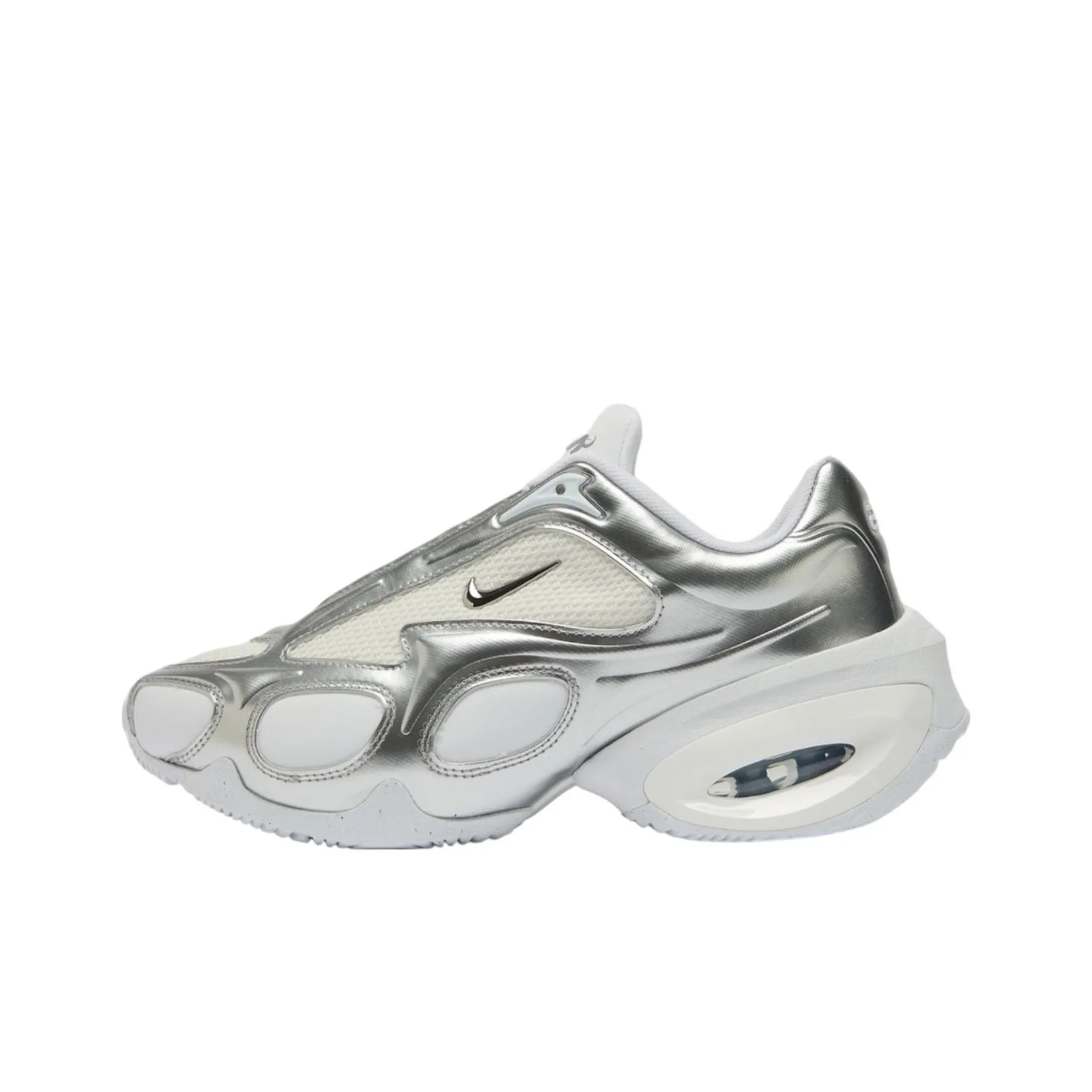 Nike Air Max Muse Амортизация Поддержка Низкий Топ Повседневные Беговые кроссовки Женские Белые Серебряные