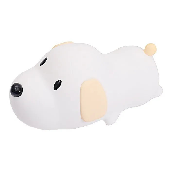 Куклы и Медведи Танцуют Креативный Dodo Силиконовый Ночной Свет Бесконечное Регулирование Яркости Мультяшная Собака Компаньон LED Свет Игрушки