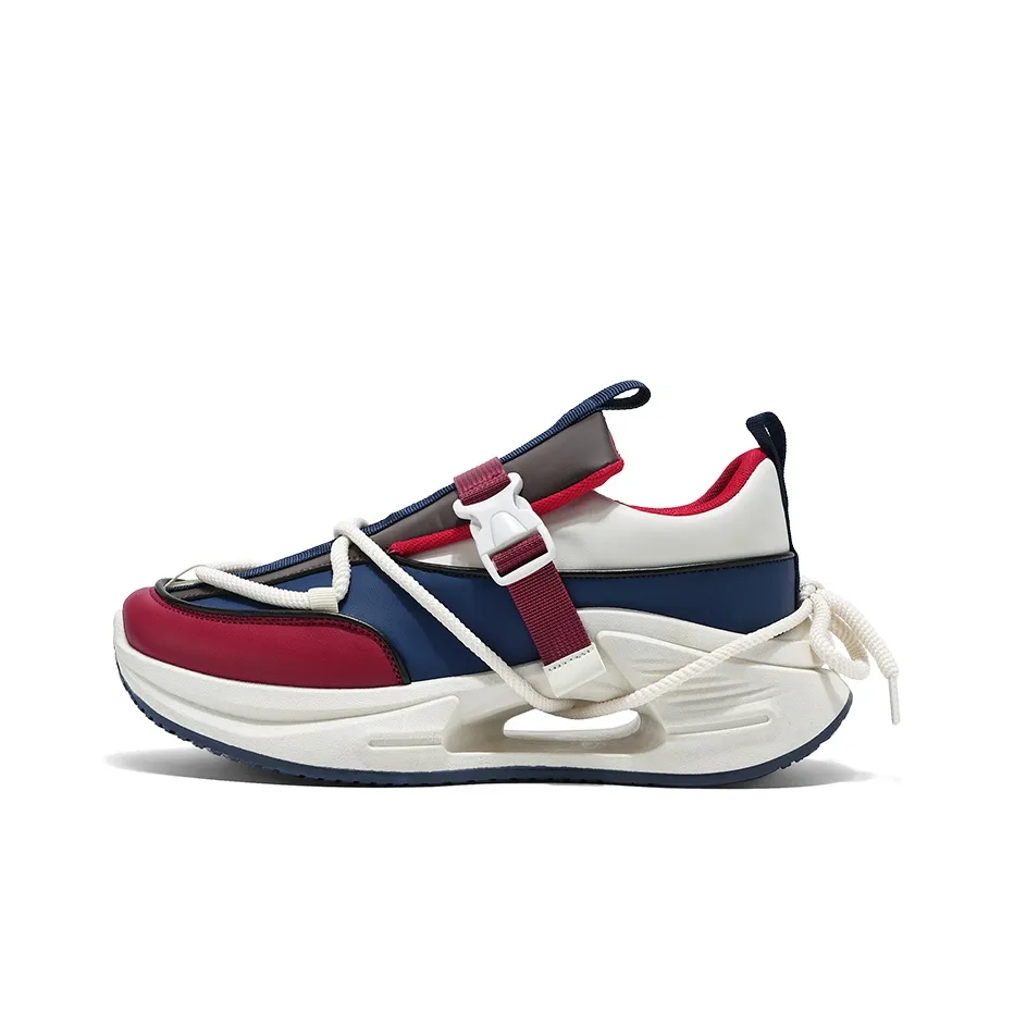 JANECO Anti Slip Wear Resistant Low Top Chunky Sneakers Men's