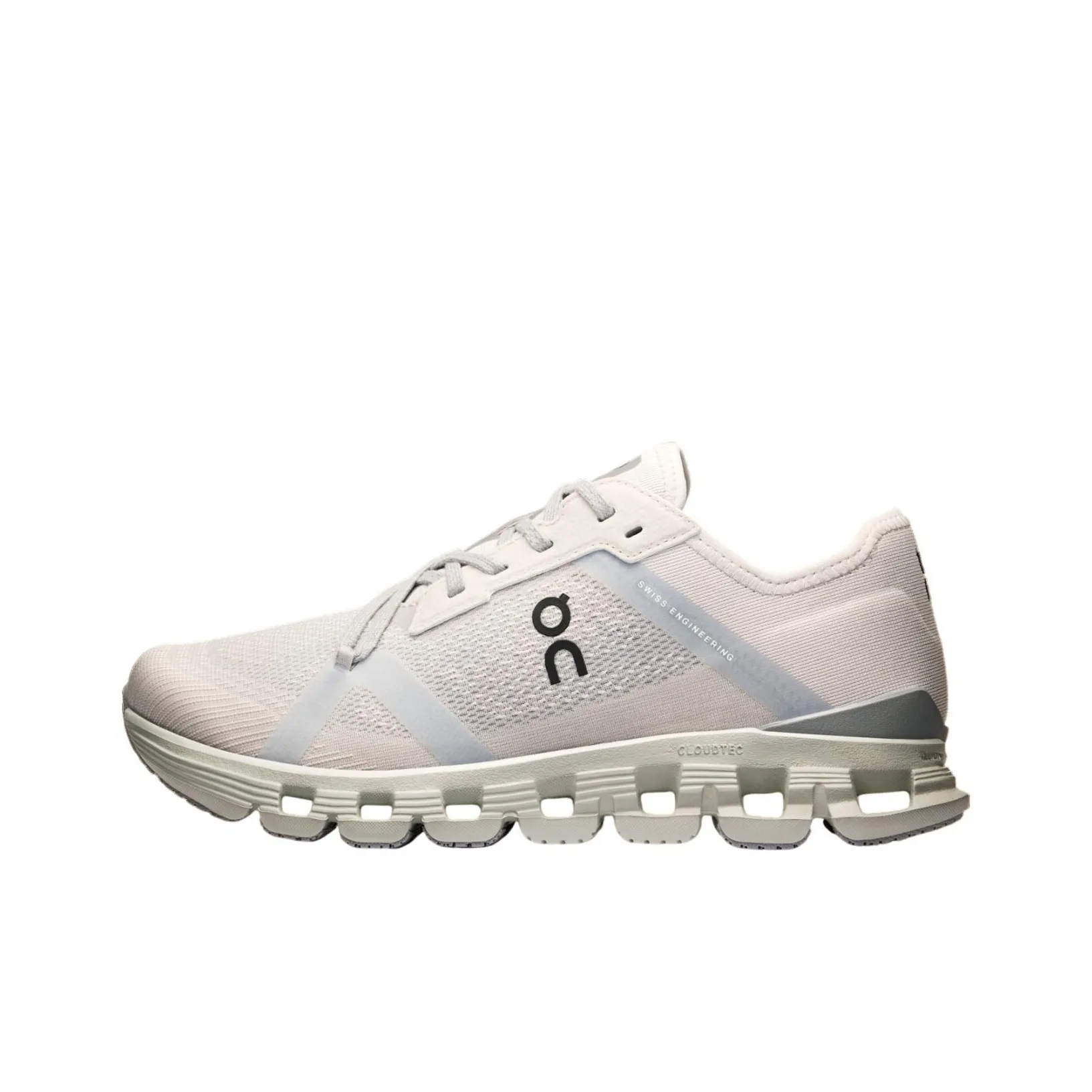 On Cloud X4 Anti Slip Wear Resistant Low Top Casual Running Shoes Women's Light Gray