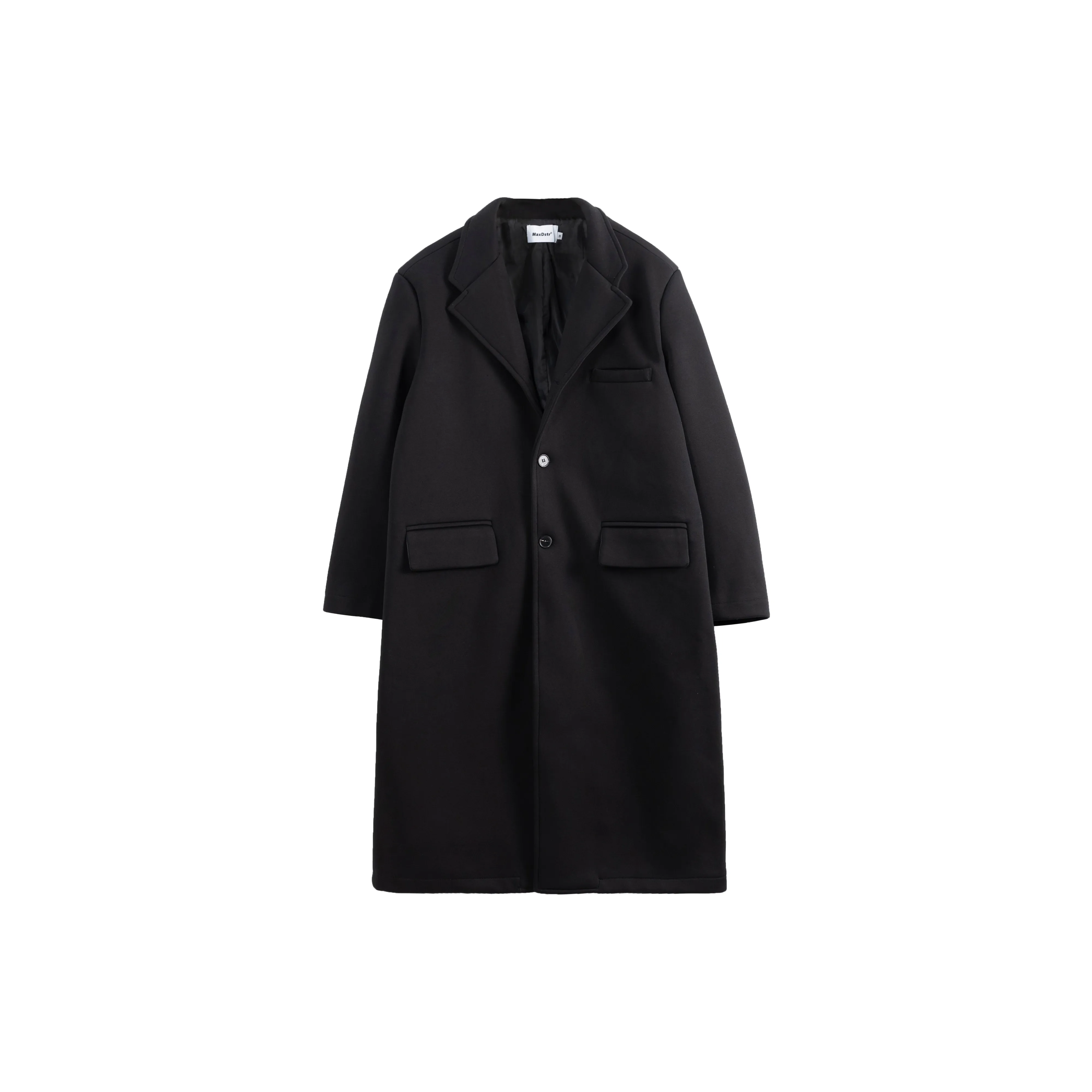 MAXDSTR Черное мужское пальто